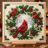 🌿 Cardinal Christmas Wreath