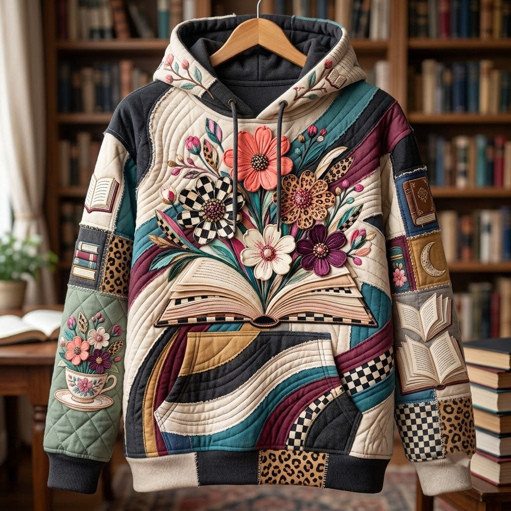 Floral Book Hoodie GFTOPND2404