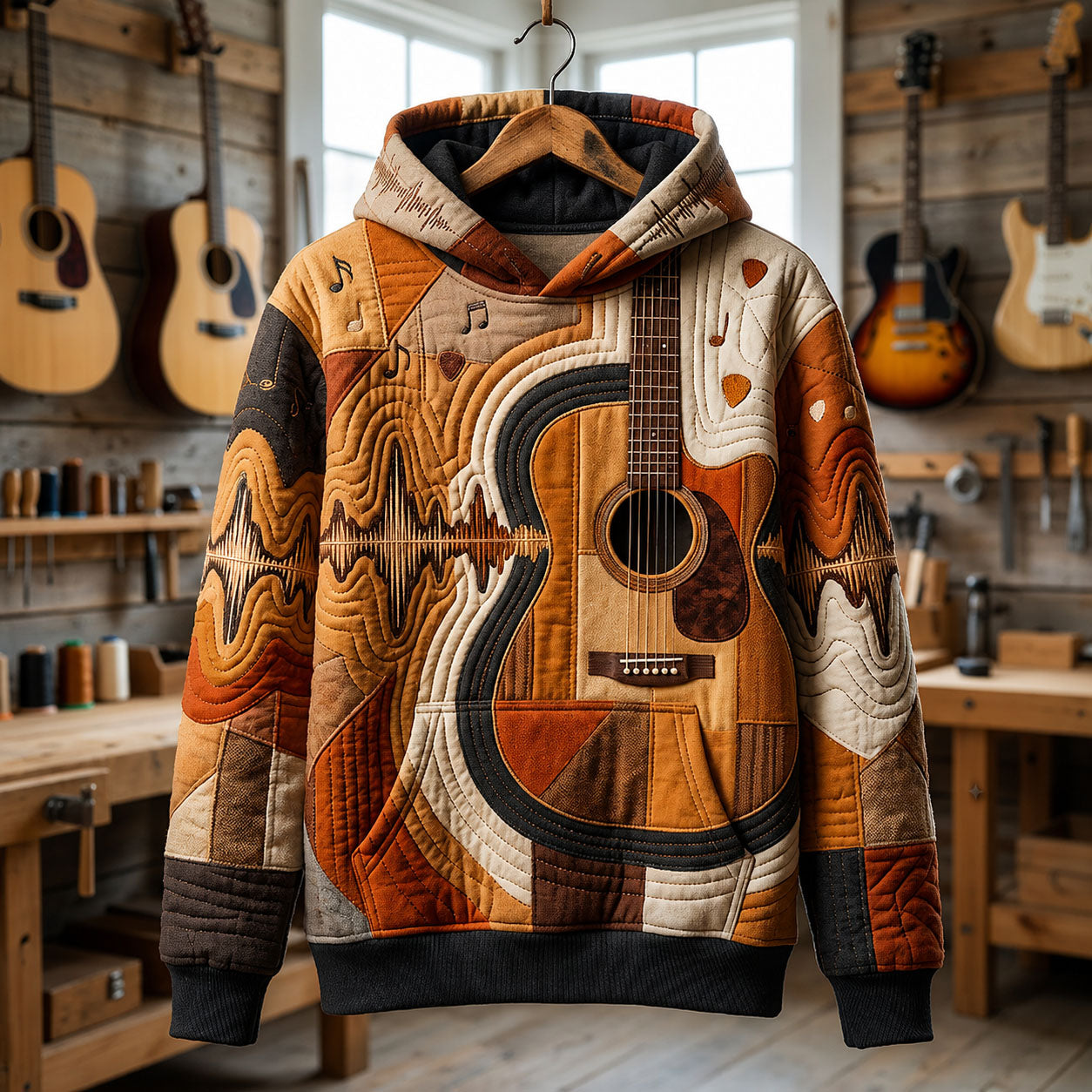 Guitar Soundwave Hoodie GFTOPND2413