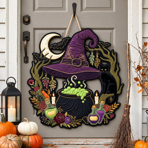 Witch Poison Custom Shape Quilted Door Hanger GFTOPND2497