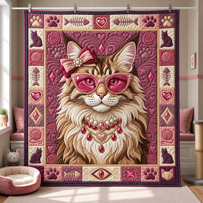 Coquette Kitty Quilted Blanket GFTOPND2526