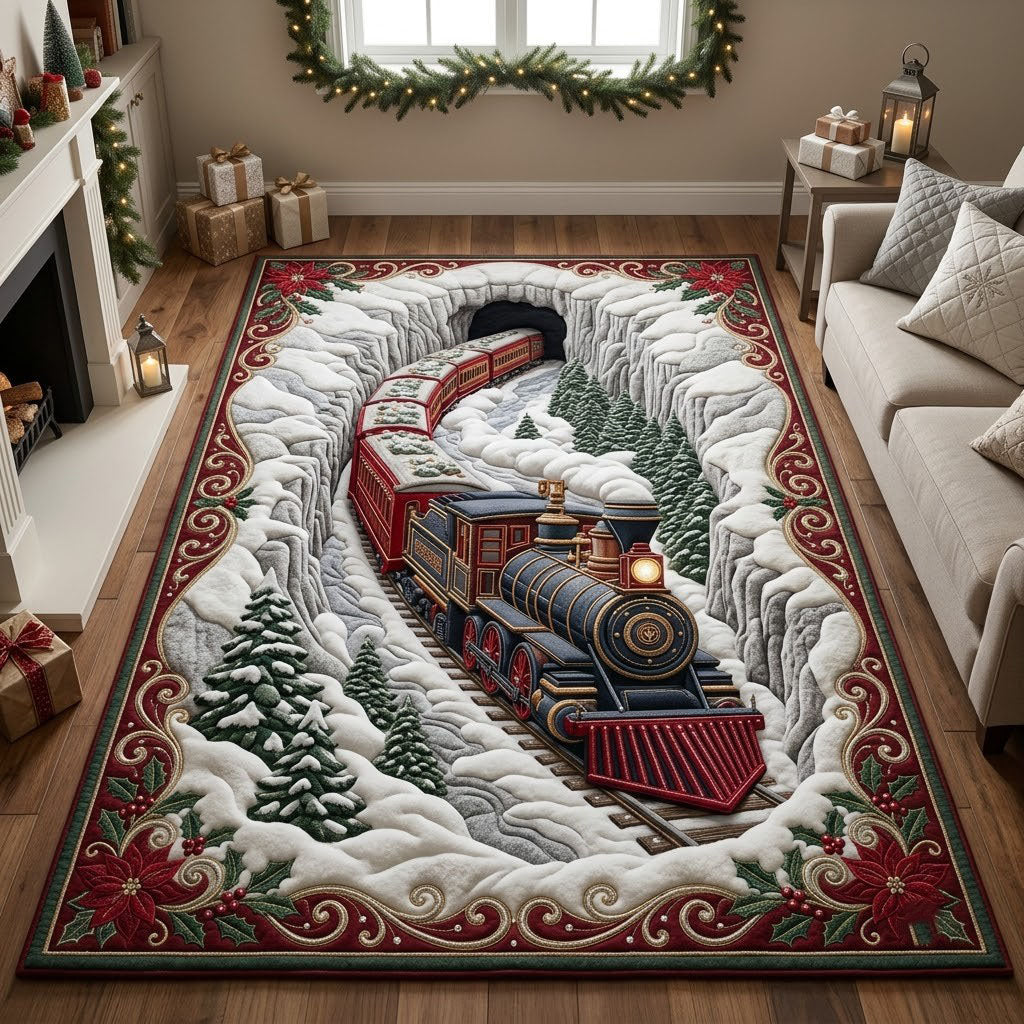 Holiday Train Area Rug GFTOPND2571