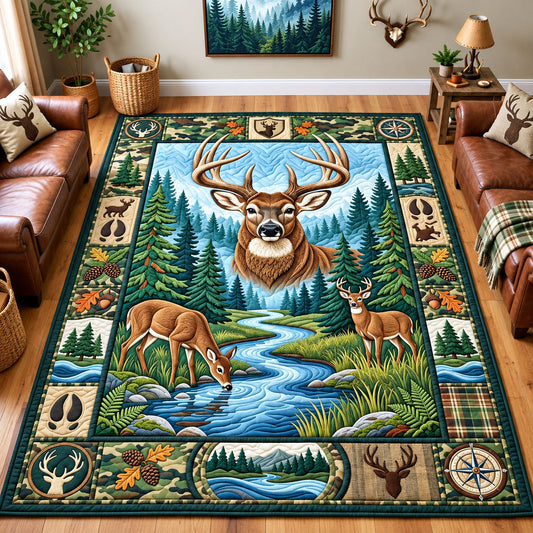 Whitetail Deer Area Rug GFTOPND2650