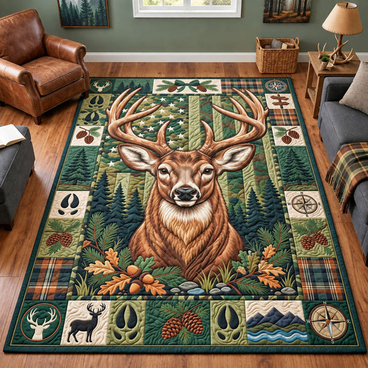 Camo Deer Area Rug GFTOPND2652