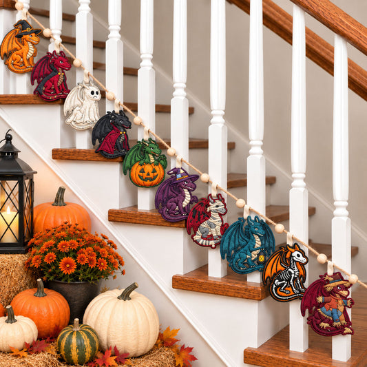 Halloween Costume Dragons Custom Shape Quilted Garland GFTOPND2670