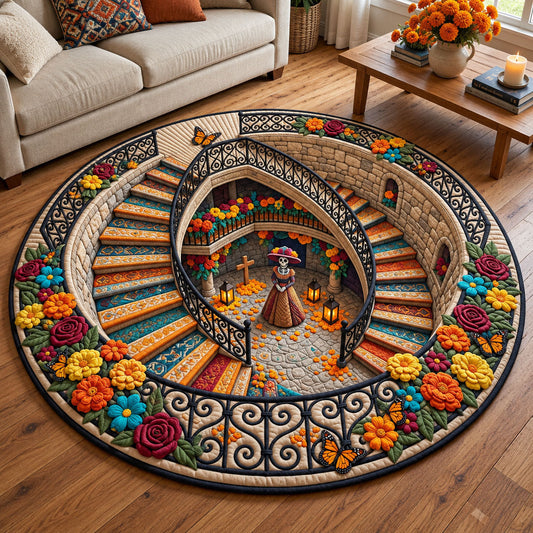 La Catrina Quilted Round Mat GFTOPND2704