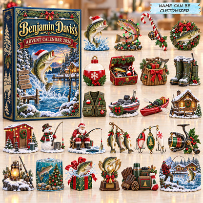 Christmas Fishing Advent Calendar 2026 QTCUZ GFTOPND2747