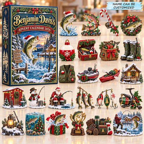 Christmas Fishing Advent Calendar 2026 QTCUZ GFTOPND2747