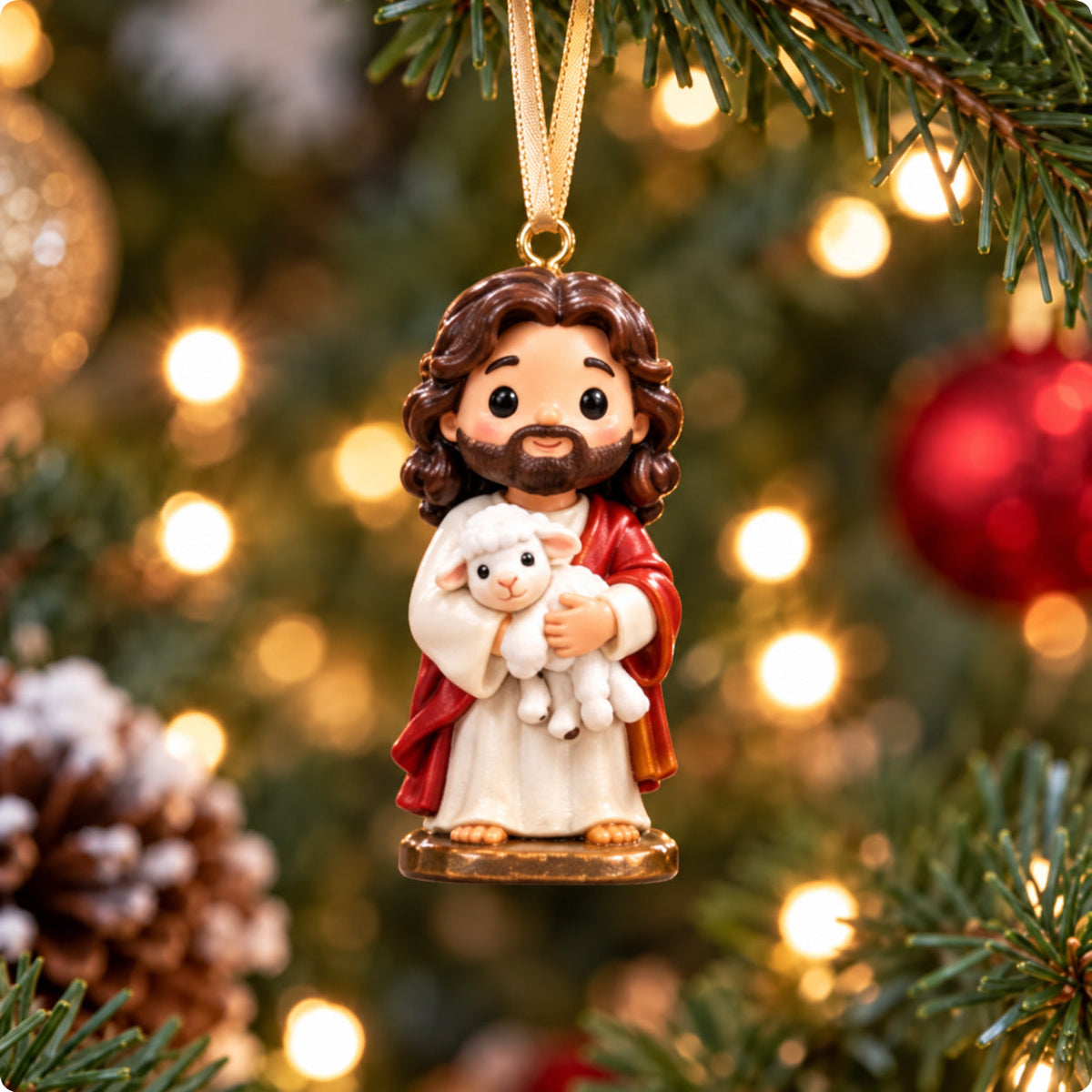 Jesus Story Christmas Mica Ornament GFTOPND2935
