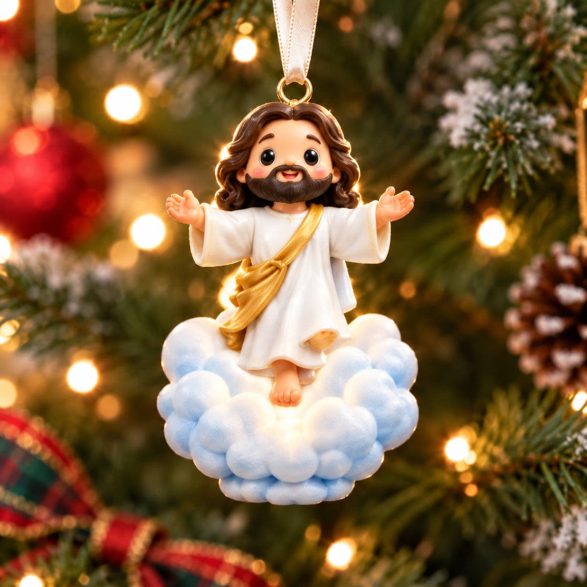 Jesus Story Christmas Mica Ornament GFTOPND2936