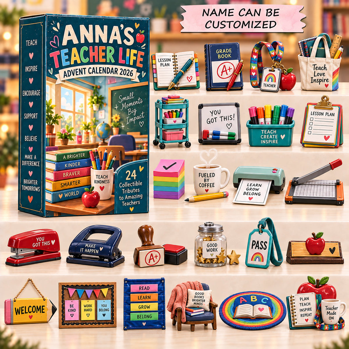 Teacher Life Advent Calendar 2026 QTCUZ GFTOPND2965
