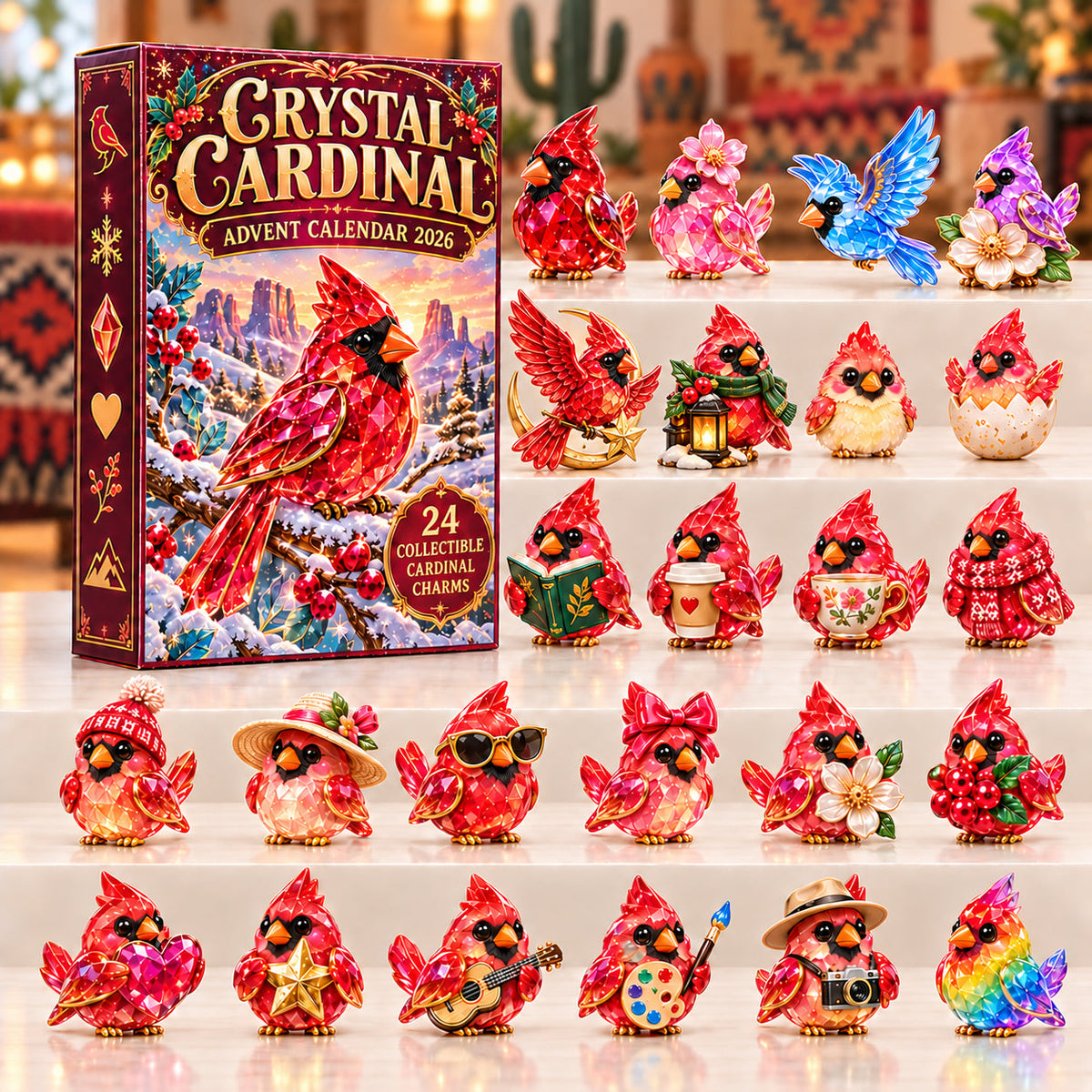 Crystal Cardinal Advent Calendar 2026 GFTOPND3007