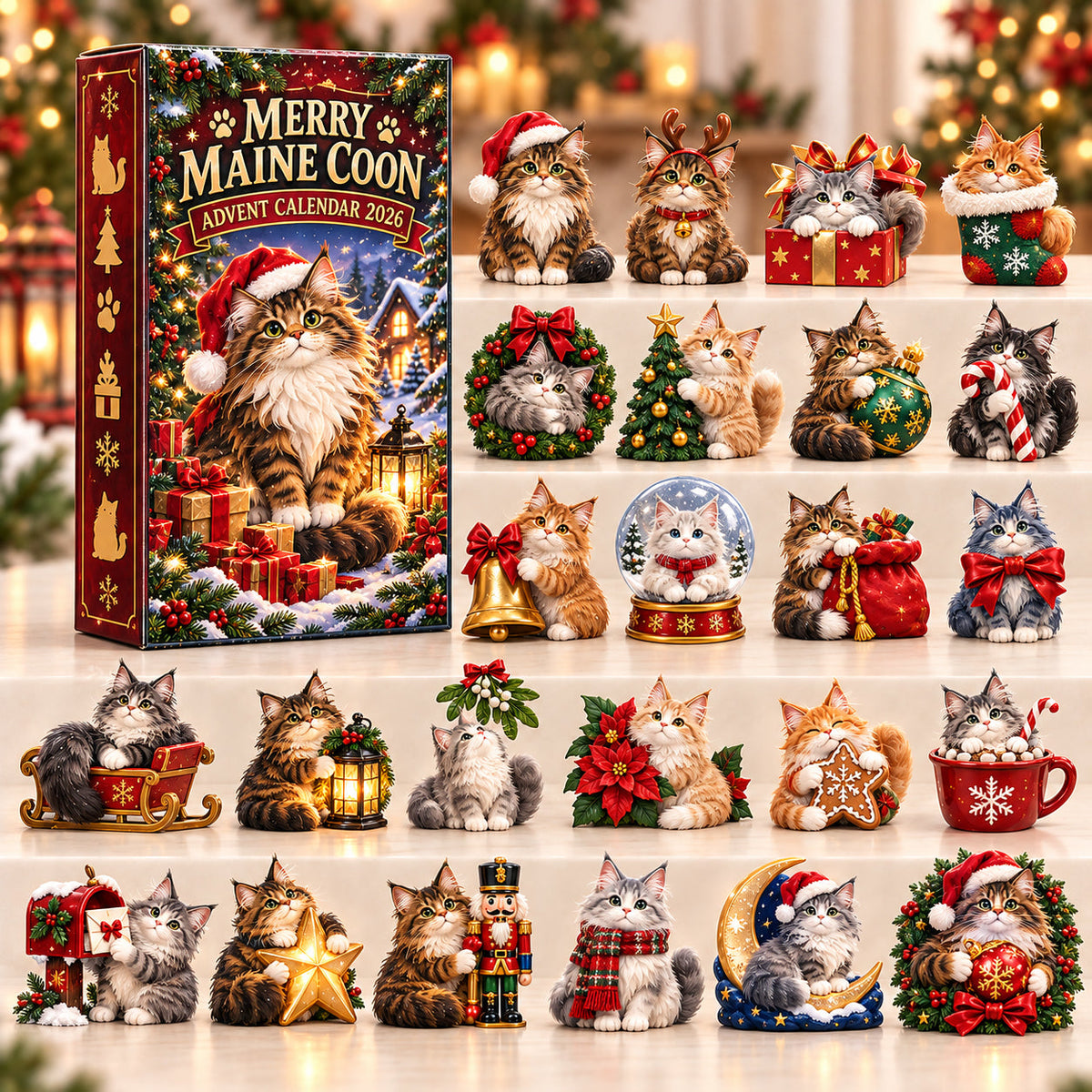 Merry Maine Coon Advent Calendar 2026 GFTOPND3010