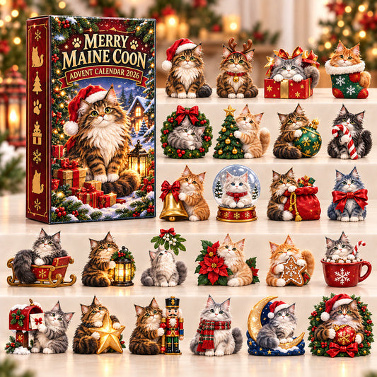 Merry Maine Coon Advent Calendar 2026 GFTOPND3010