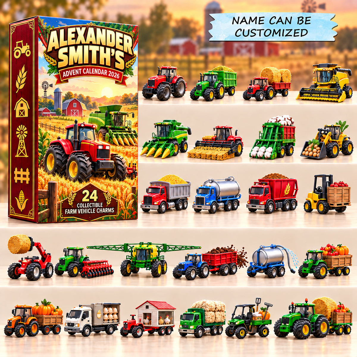 Farm Life Vehicle Advent Calendar 2026 QTCUZ GFTOPND3048