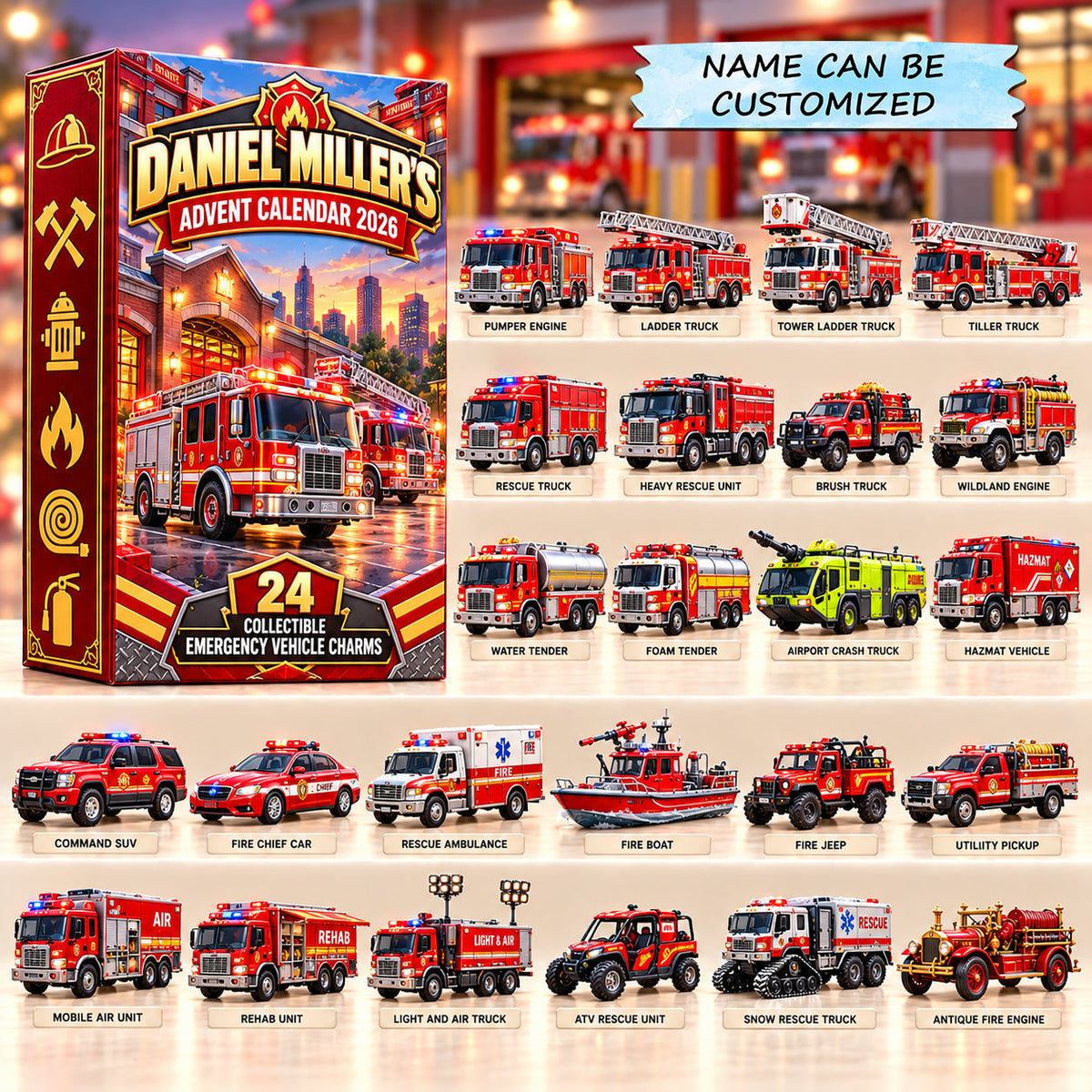 Blaze Fleet Advent Calendar 2026 QTCUZ GFTOPND3056