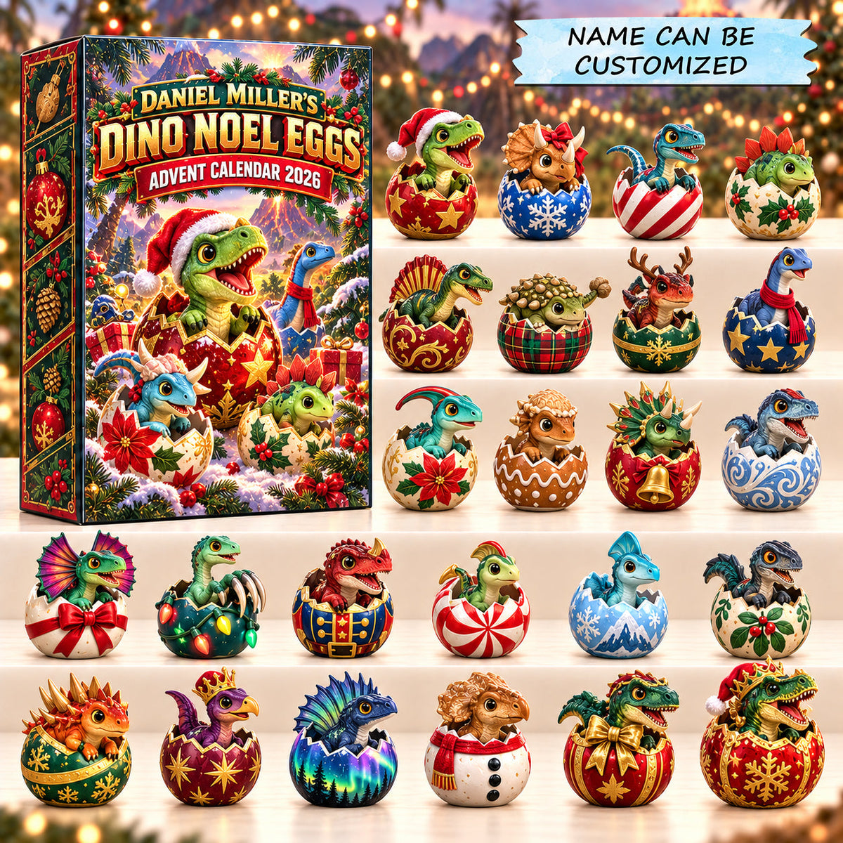 Dino Noel Eggs Advent Calendar 2026 QTCUZ GFTOPND3099