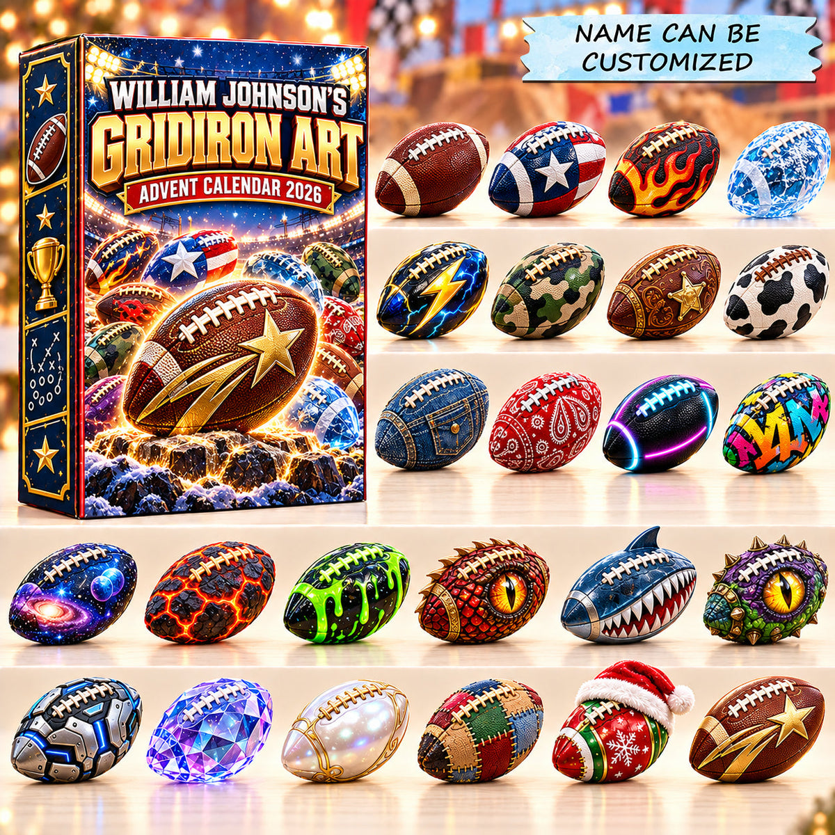 Gridiron Art Advent Calendar 2026 QTCUZ GFTOPND3106