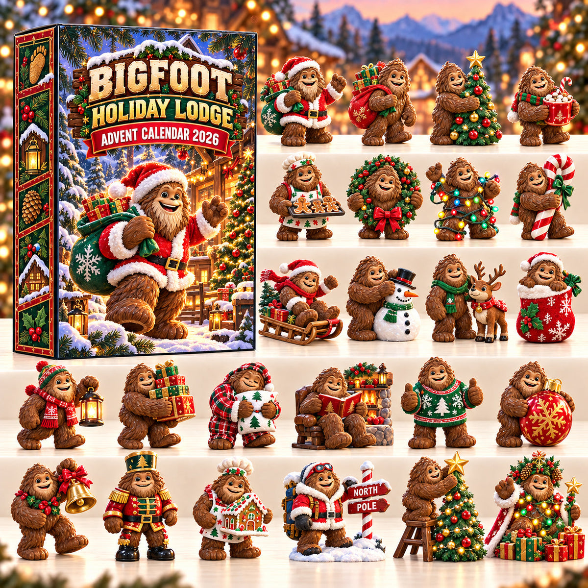 Bigfoot Holiday Lodge Advent Calendar 2026 GFTOPND3183