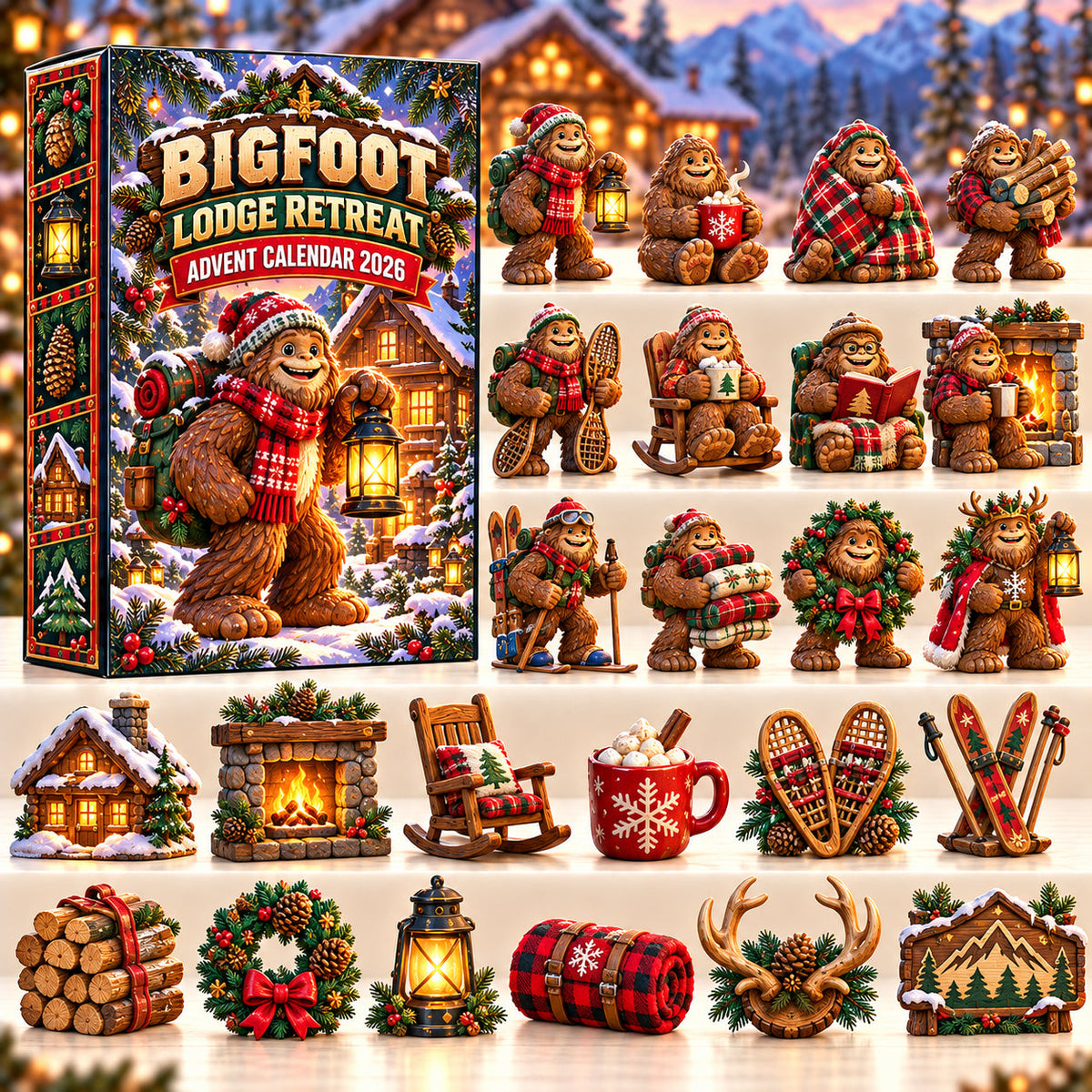 Bigfoot Lodge Retreat Advent Calendar 2026 GFTOPND3188