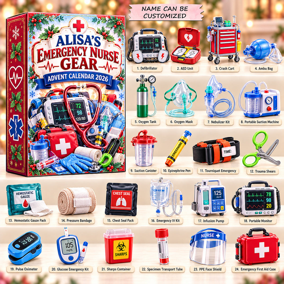 Emergency Nurse Gear Advent Calendar 2026 QTCUZ GFTOPND3227