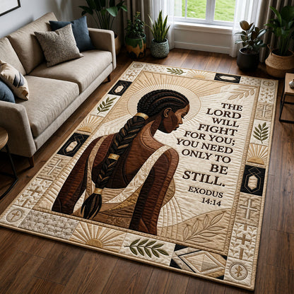 African Braids Bible Quote Area Rug GFTOPND331