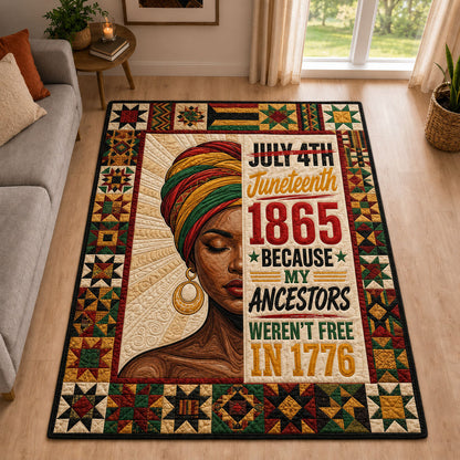 Never Free Until 1865 Area Rug GFTOPND333
