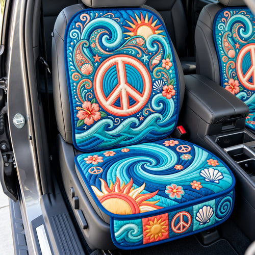 Coral Ocean Peace Quilted Car Seat Protector GFTOPND3330