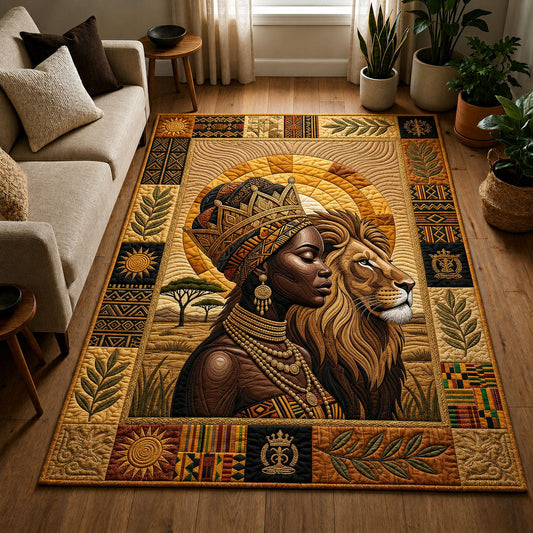 African Queen Lion Area Rug GFTOPND335