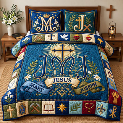 Christian Faith 3-Piece Quilted Bedding Set GFTOPND3364