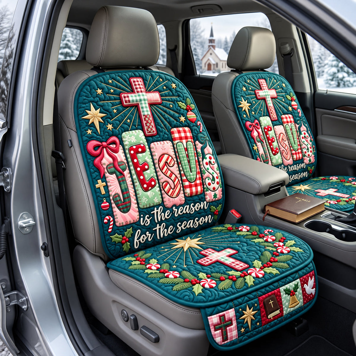 The Reason For The Season Quilted Car Seat Protector GFTOPND3399