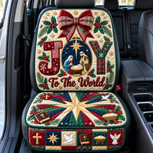 Joy To The World Quilted Car Seat Protector GFTOPND3402