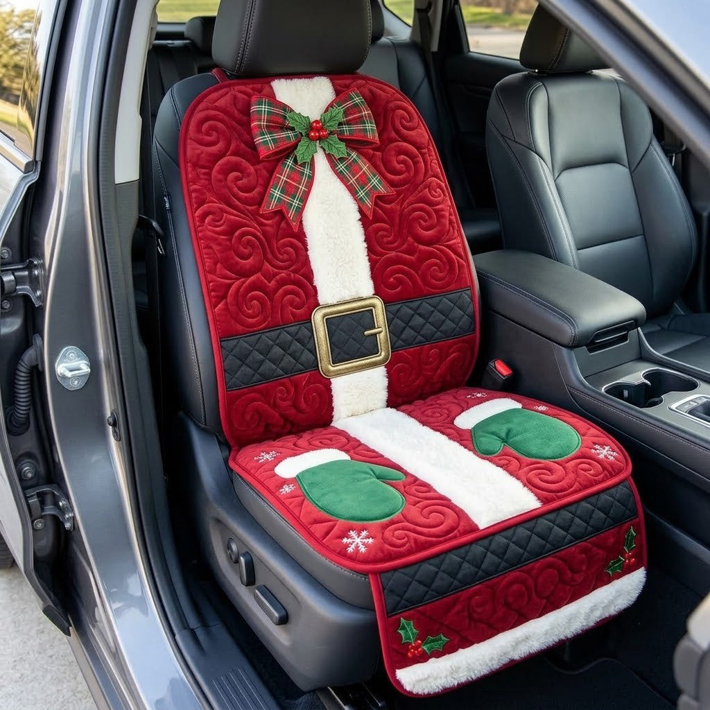 Santa Suit Quilted Car Seat Protector GFTOPND3405