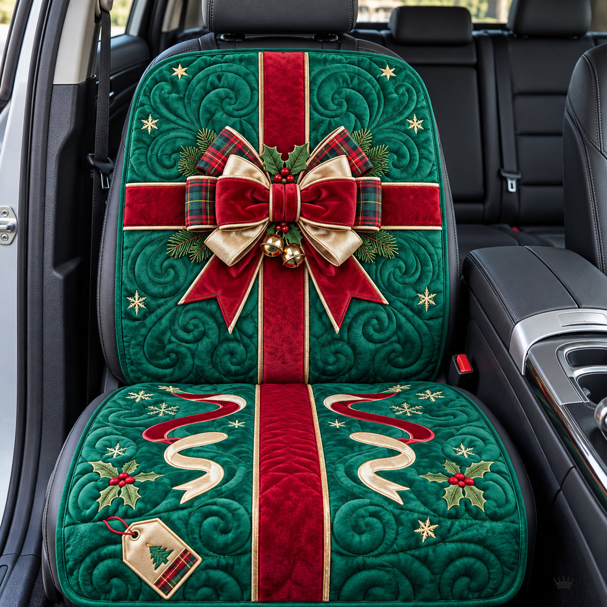 Christmas Present Quilted Car Seat Protector GFTOPND3409