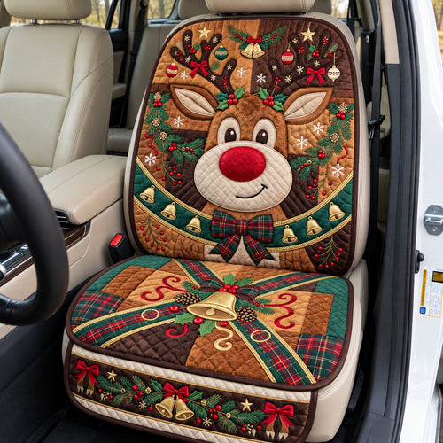 Christmas Reindeer Quilted Car Seat Protector GFTOPND3411