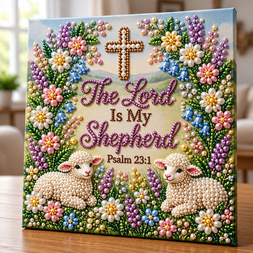 The Lord Is My Shepherd DIY Diamond Pearl Art Kit GFTOPND3808