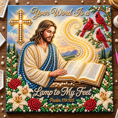 Lamp To My Feet DIY Diamond Pearl Art Kit GFTOPND3815