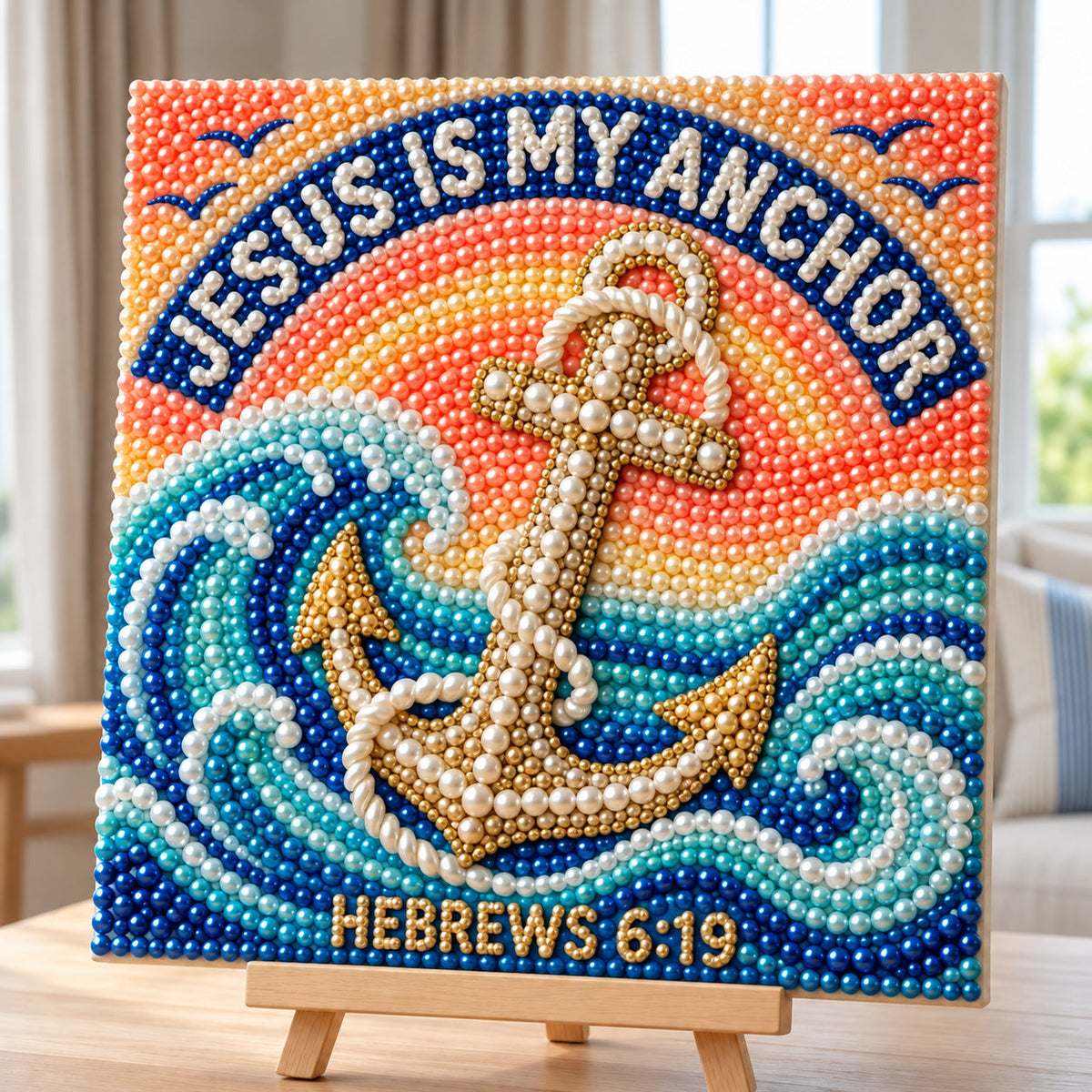 Jesus Is My Anchor DIY Diamond Pearl Art Kit GFTOPND3859