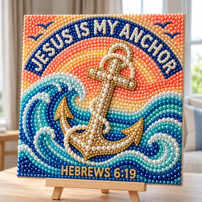 Jesus Is My Anchor DIY Diamond Pearl Art Kit GFTOPND3859