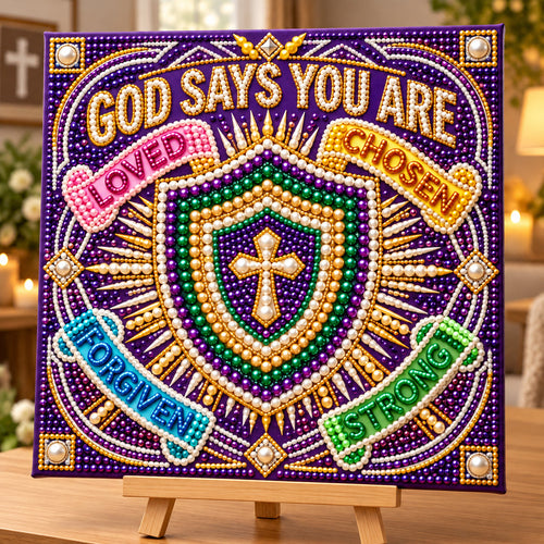 God Says You Are DIY Diamond Pearl Art Kit GFTOPND3862