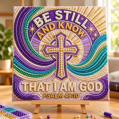 Be Still And Know DIY Diamond Pearl Art Kit GFTOPND3866