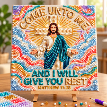 Come Unto Me DIY Diamond Pearl Art Kit GFTOPND3869