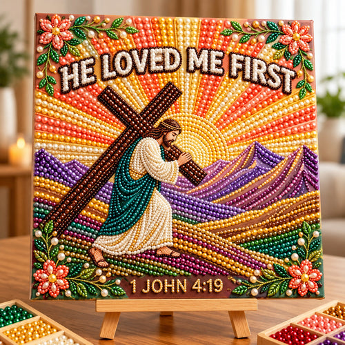 He Loved Me First DIY Diamond Pearl Art Kit GFTOPND3870