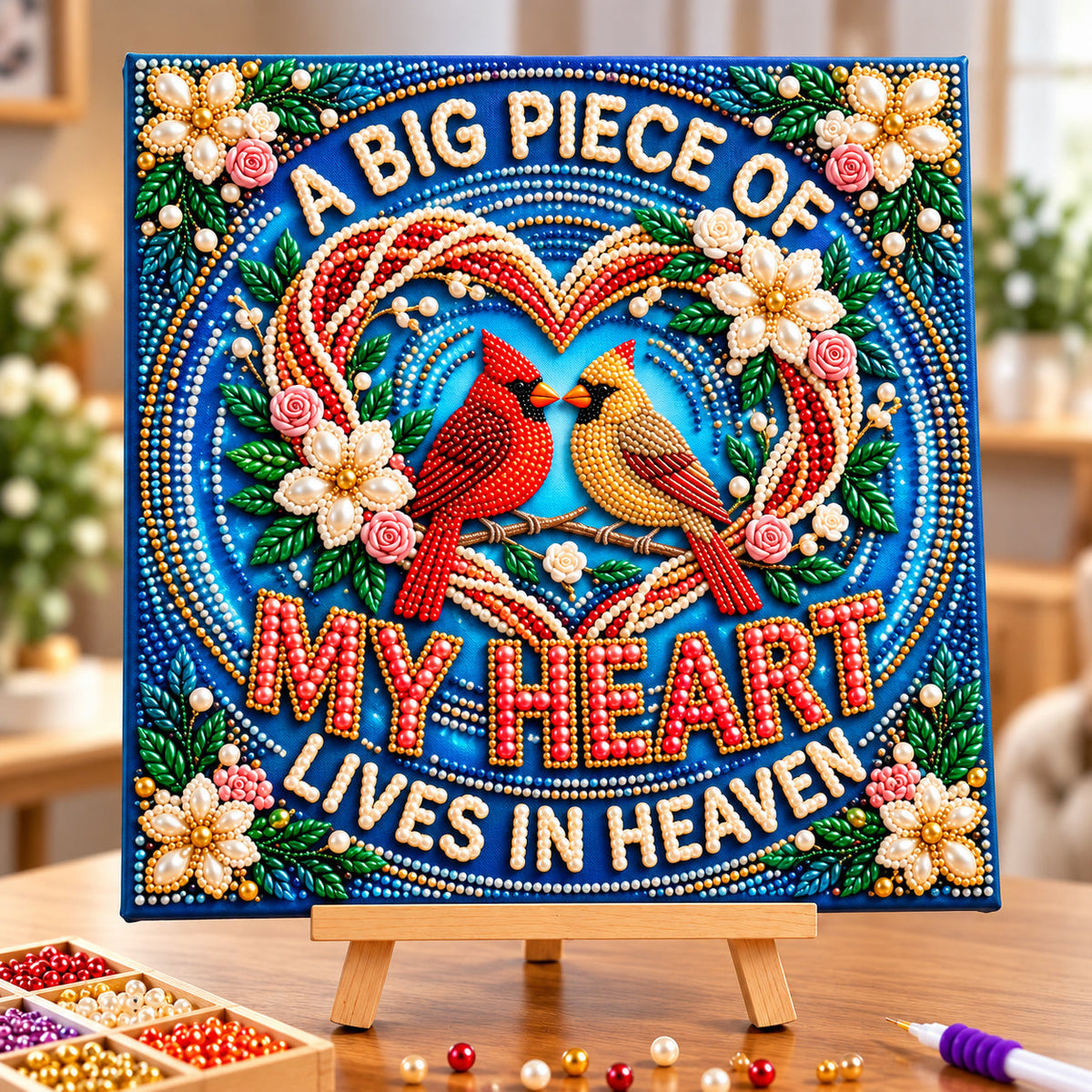 Big Peace Of My Heart DIY Diamond Pearl Art Kit GFTOPND3874