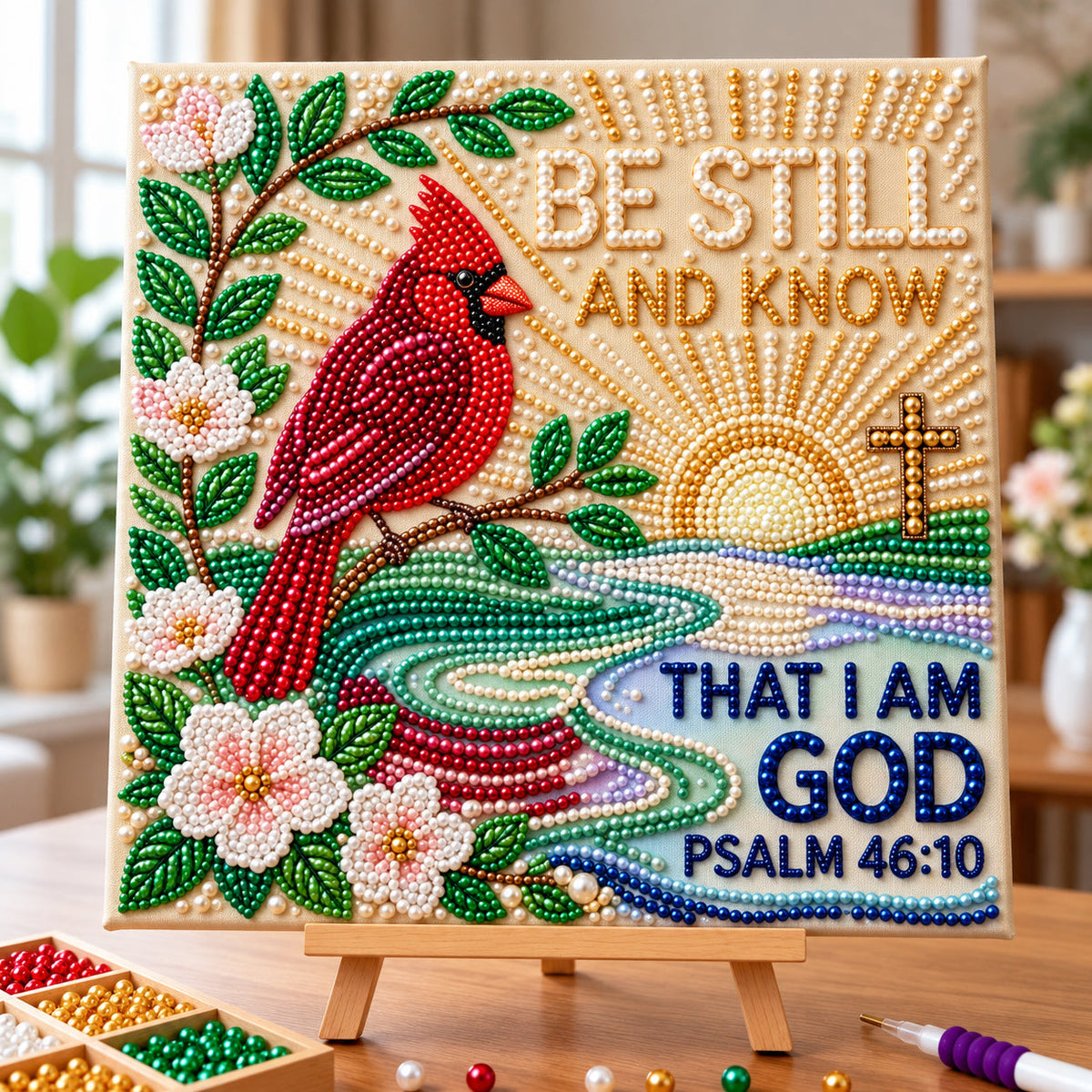 Be Still And Know DIY Diamond Pearl Art Kit GFTOPND3875