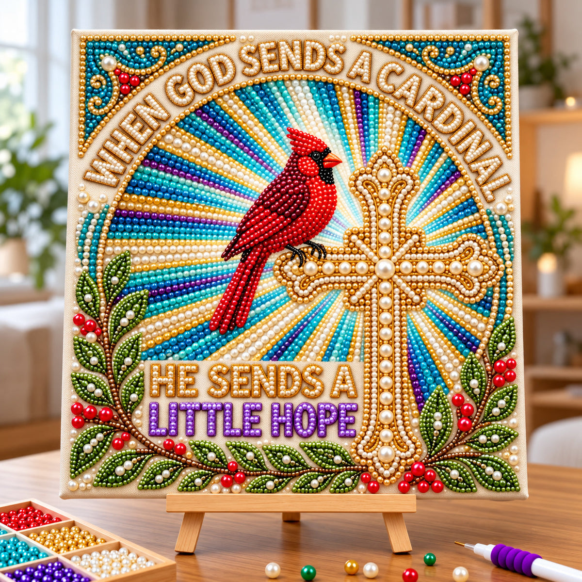 He Send A Little Hope DIY Diamond Pearl Art Kit GFTOPND3878