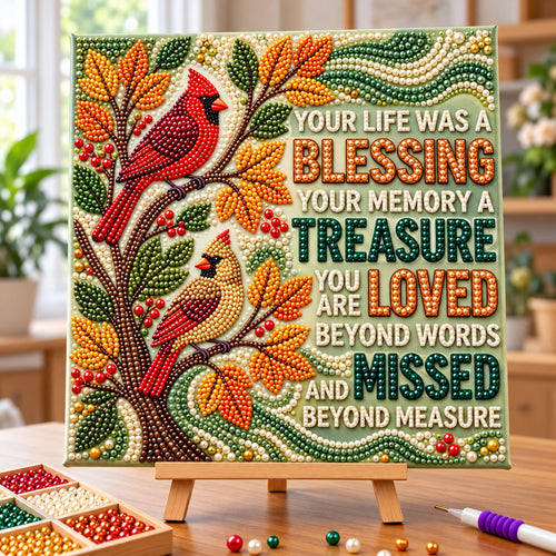 Cardinal Faith DIY Diamond Pearl Art Kit GFTOPND3879