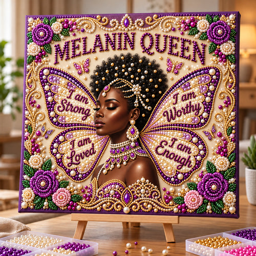 Melanin Queen DIY Diamond Pearl Art Kit GFTOPND3896
