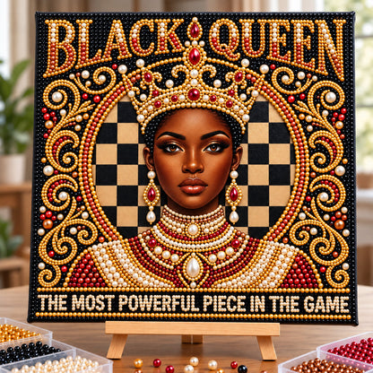 Black Queen DIY Diamond Pearl Art Kit GFTOPND3900