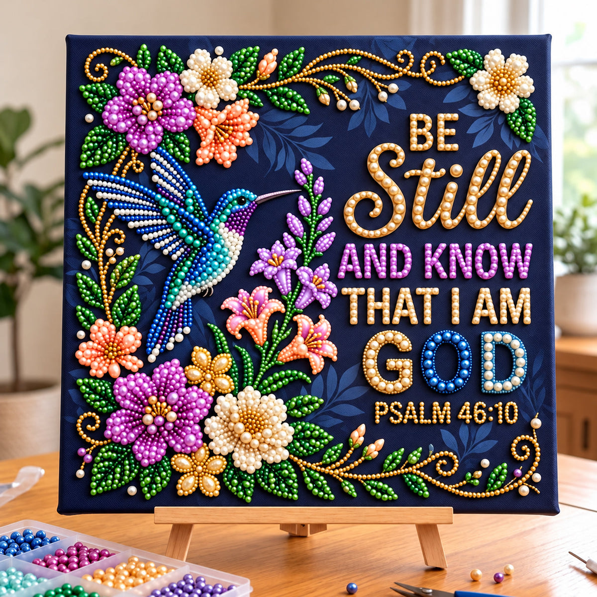 Be Still And Know DIY Diamond Pearl Art Kit GFTOPND3902